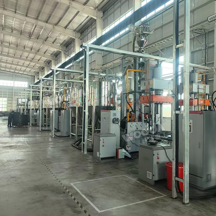 200噸石墨粉末成型液壓機客戶車間現(xiàn)場 200噸石墨粉末成型液壓機客戶車間現(xiàn)場